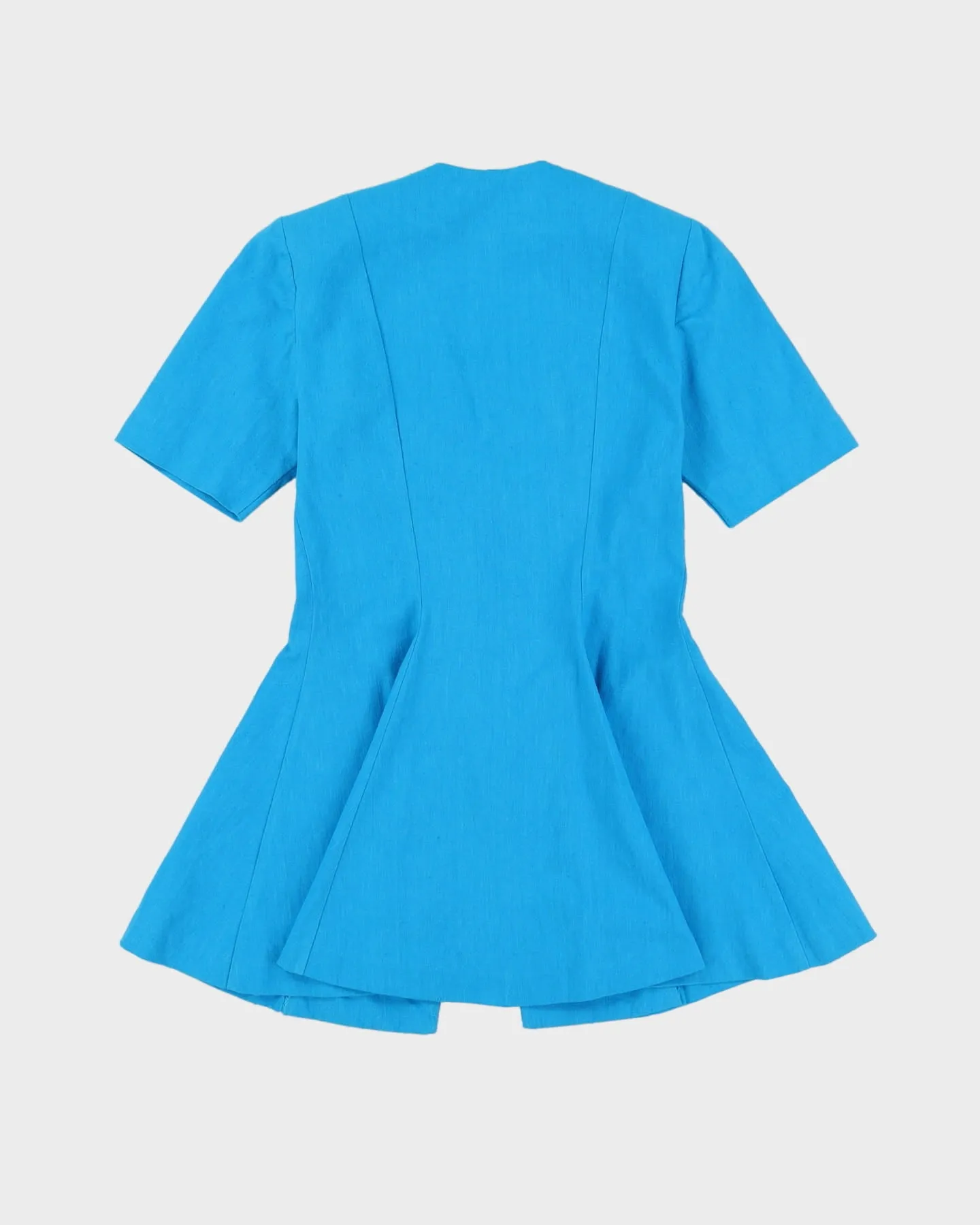 00s Blue Short Sleeve Jacket - S