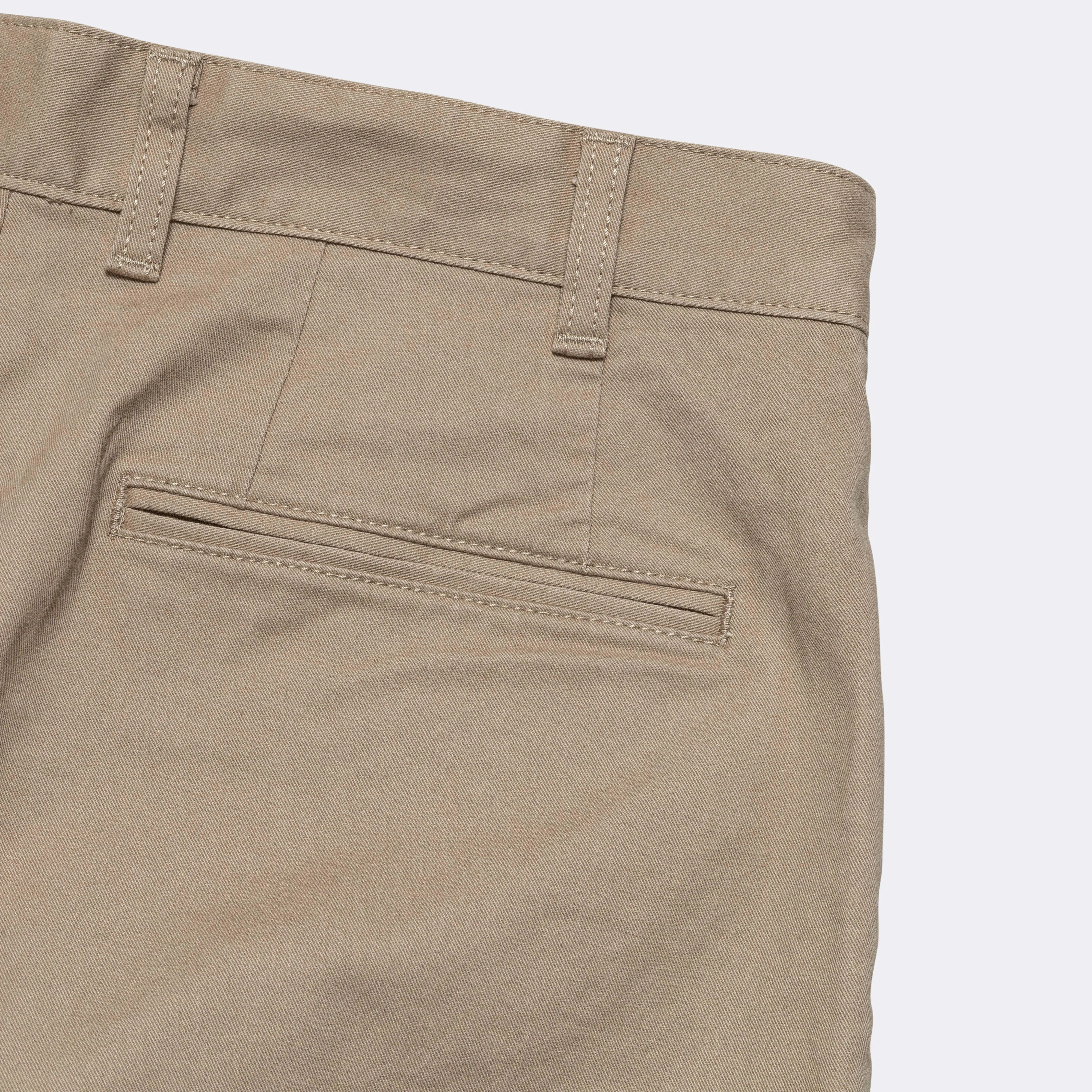 2 Pleats Trousers Twill - Khaki