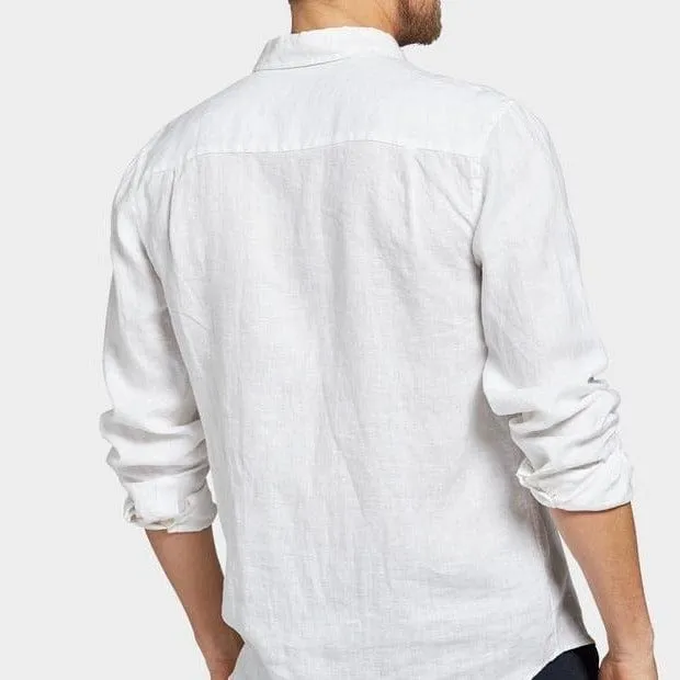 Academy Brand Men's Hampton Long Sleeve Shirt - White