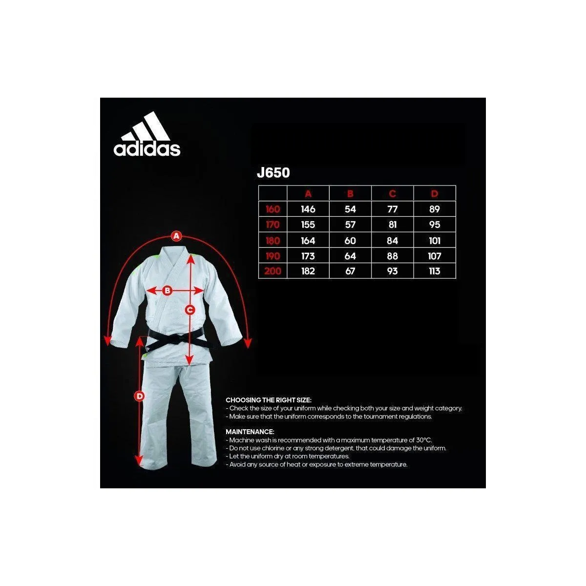 adidas Contest Judo Gi White Suit J650 Double Weave 23oz