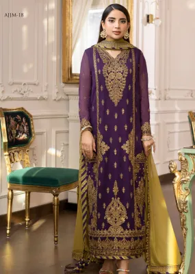 AJJM-18 Unstitched Jhilmil by Asim Jofa