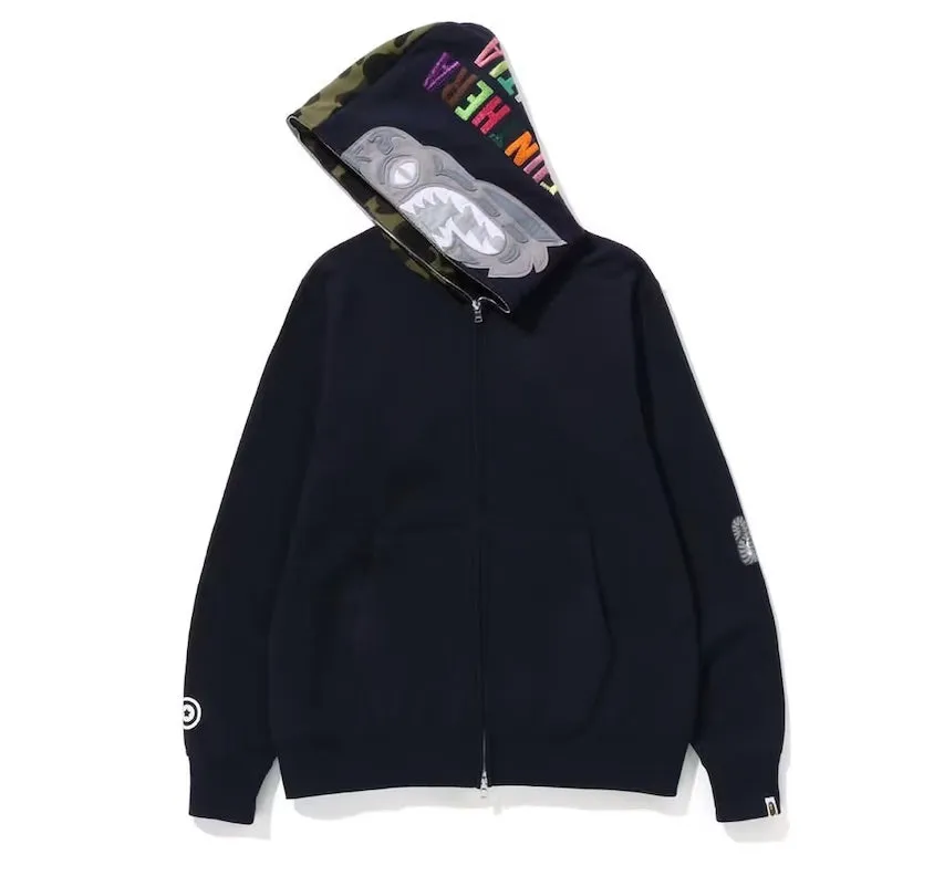 BAPE 1St CAMO TIGER FULL ZIP HOODIE NAVY SS23