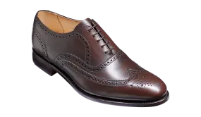 Mens Barker Malton Full Wing Brogue Shoe in Espresso Calf Leather - Classic and Elegant Footwear