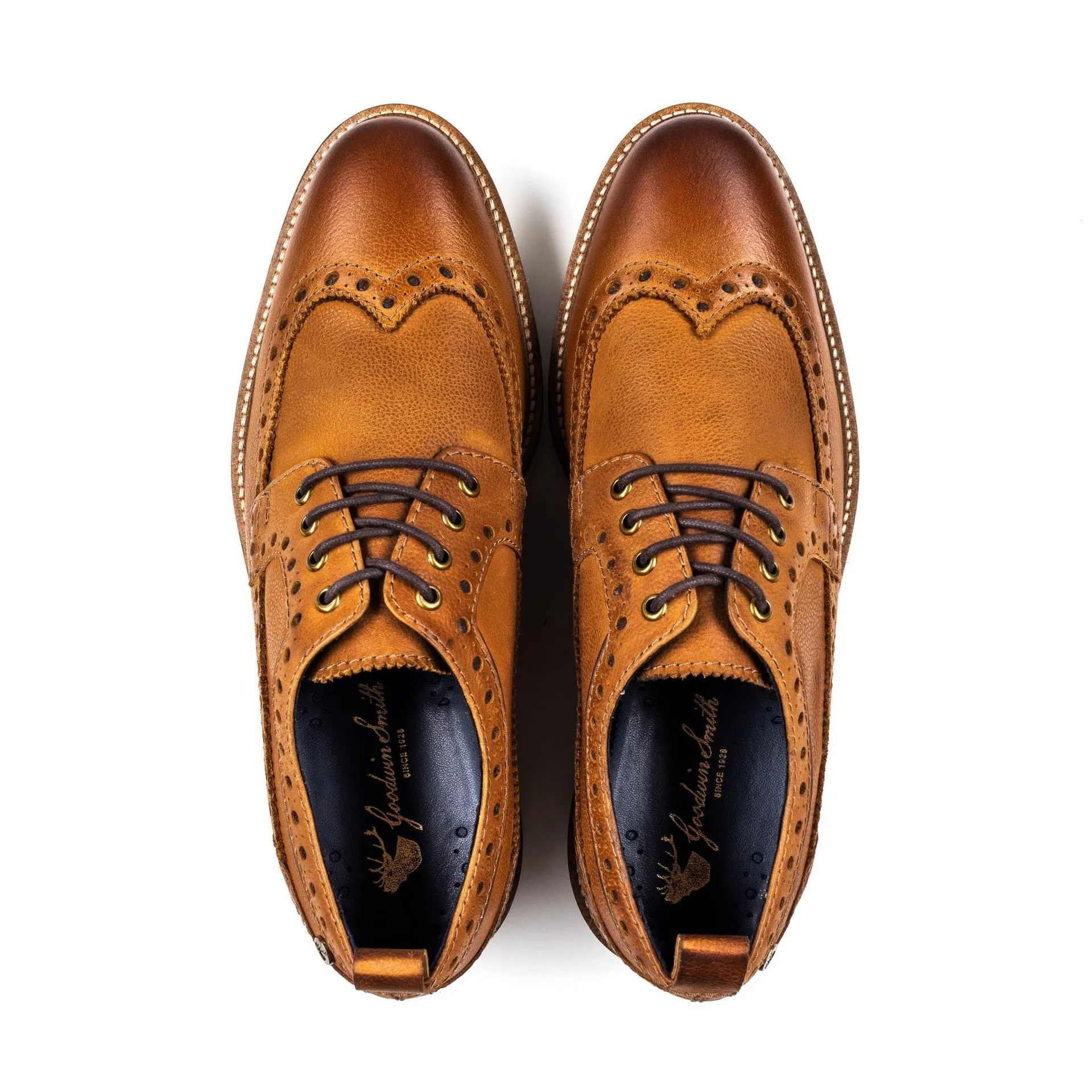 CALDER TAN DERBY BROGUE