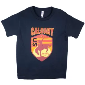 Calgary Stampede Youth Sunset Shield Logo T-Shirt