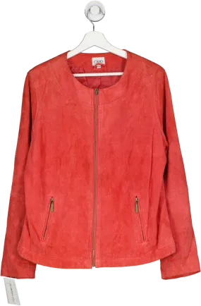 cleo Red Zip Up Jacket UK L