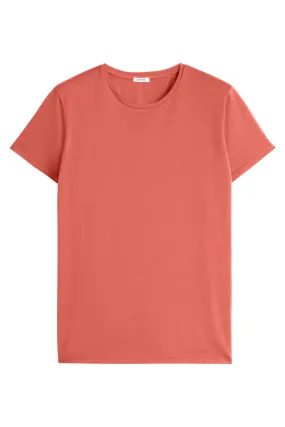 Crew Neck Tee - Coral