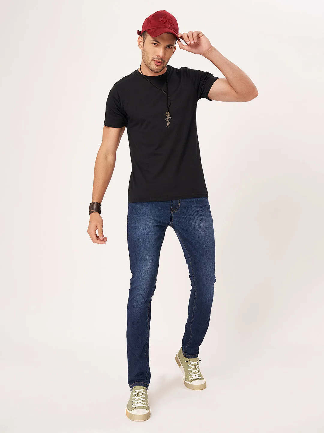 Dark Black Half Sleeve T-shirt