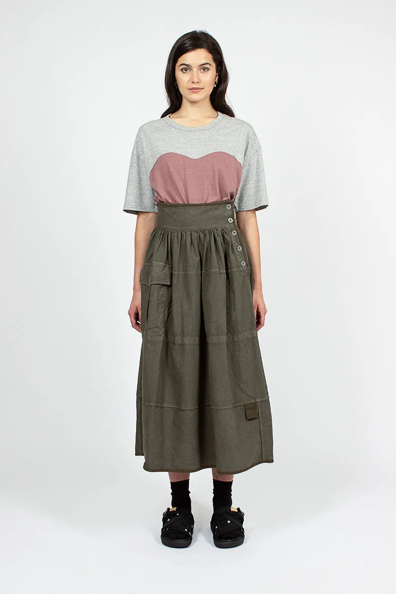 Elevation Mil Olive Skirt