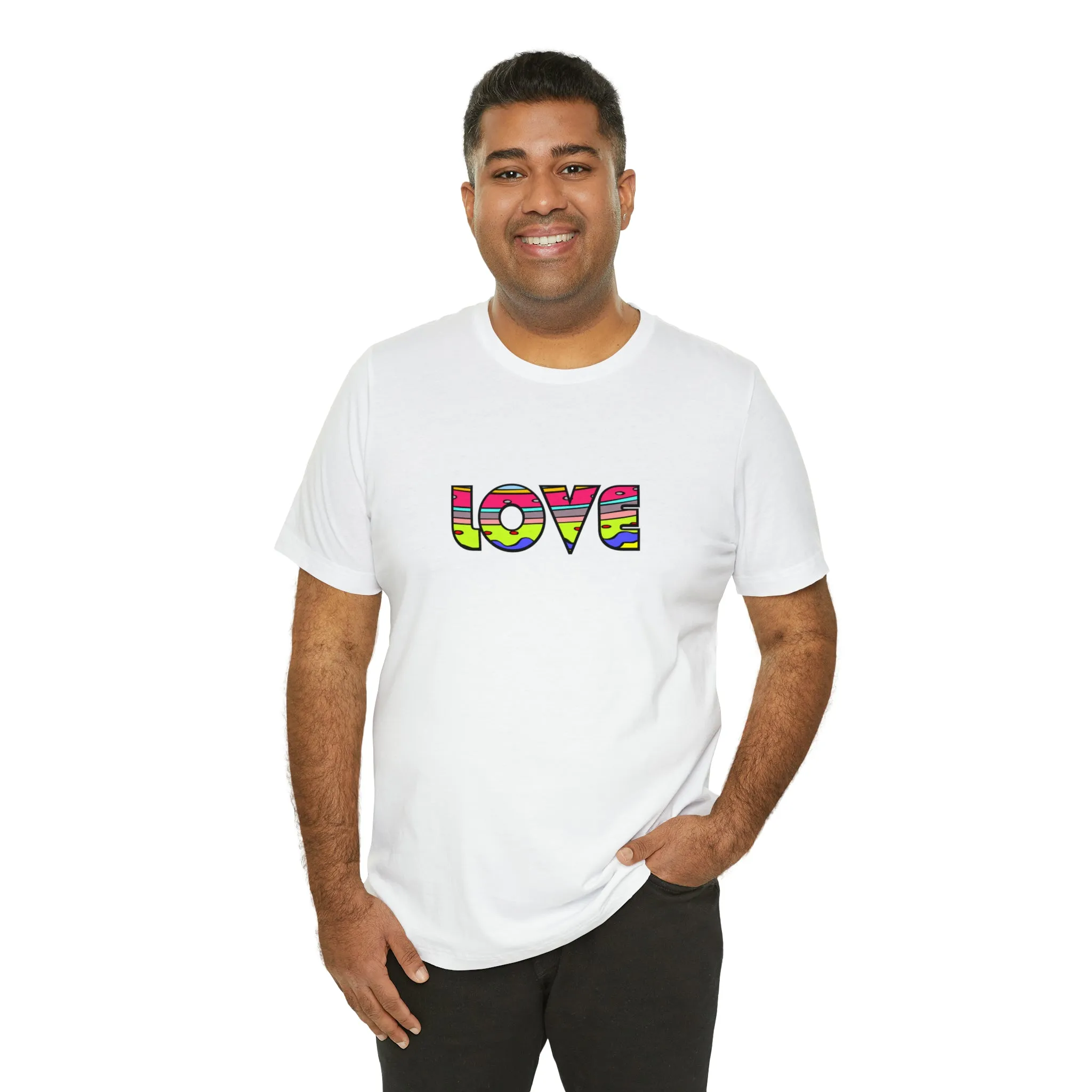 Hippie Love Unisex Jersey Short Sleeve Tee