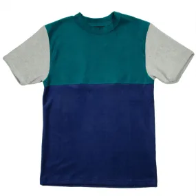 Howlin' - Sunforest Two Color Block T-shirt - Navy / Green / Grey