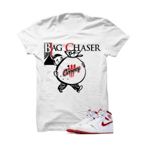 Jordan 1 Retro High OG Metallic Red White T Shirt (Bag Chaser)