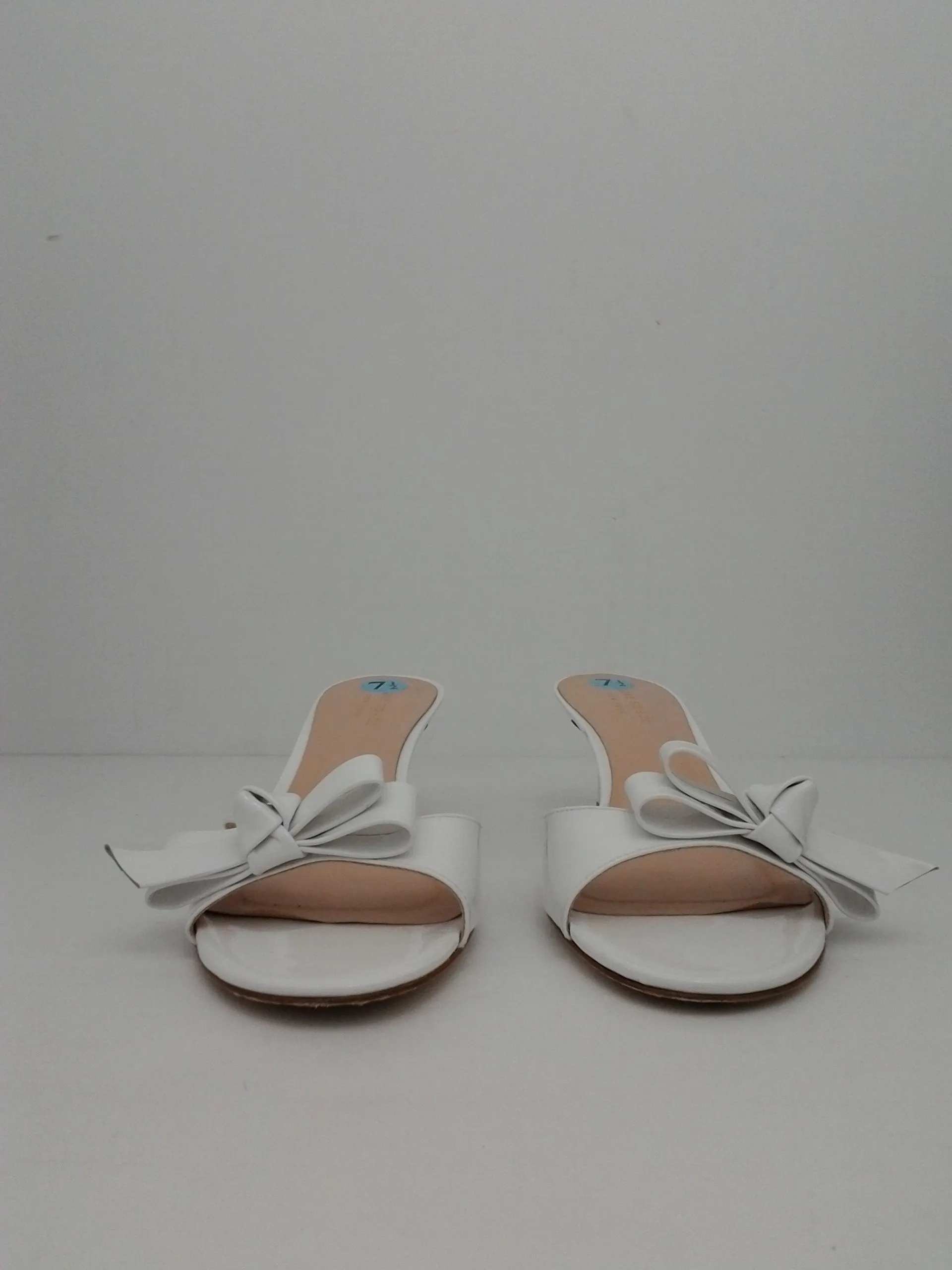 Kate Spade NEW YORK White Leather Mule Size 7.5