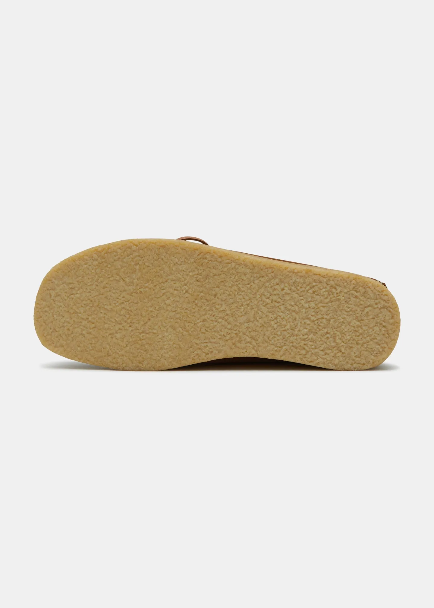 Lawson Suede Moccasin Shoe On Crepe Outsole - Cola Brown