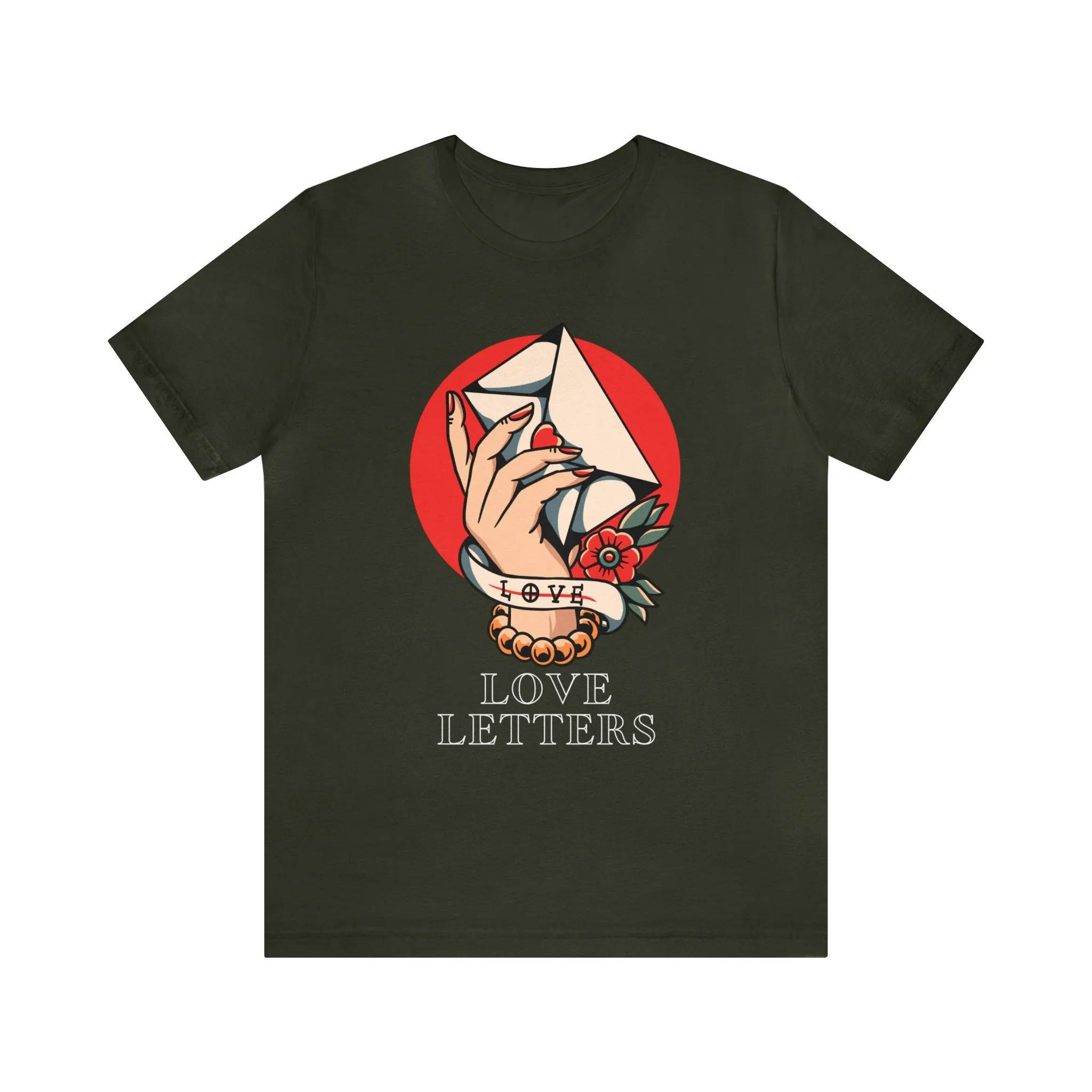 Love Letters Tattoo T-shirt / Traditional Tattoo Tee Shirt / Punk Rock Clothing Tshirt Rockabilly Psychobilly Freak Goth