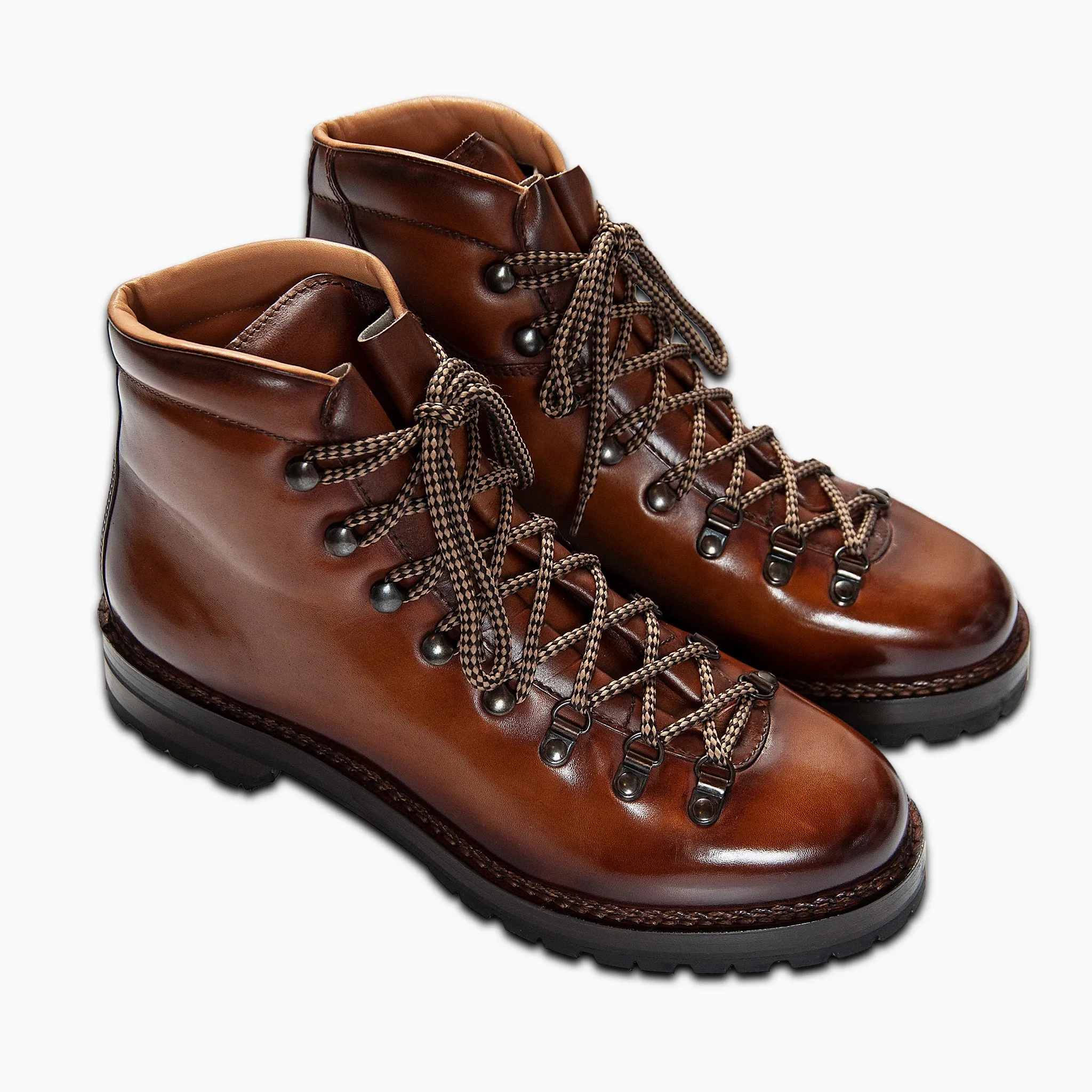 Marmolada entirely hand crafted urban trekking shoe - MEN (earth brown)