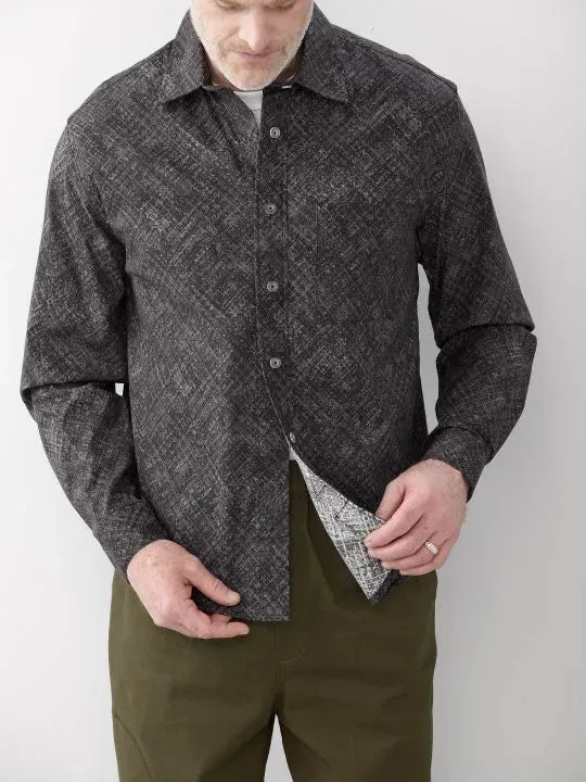 Men’s Long Sleeve Shirt with Magnetic Buttons