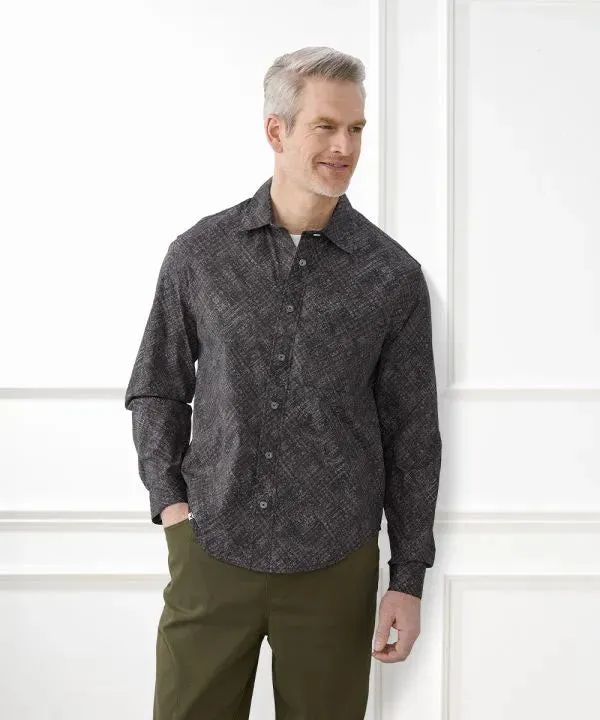 Men’s Long Sleeve Shirt with Magnetic Buttons