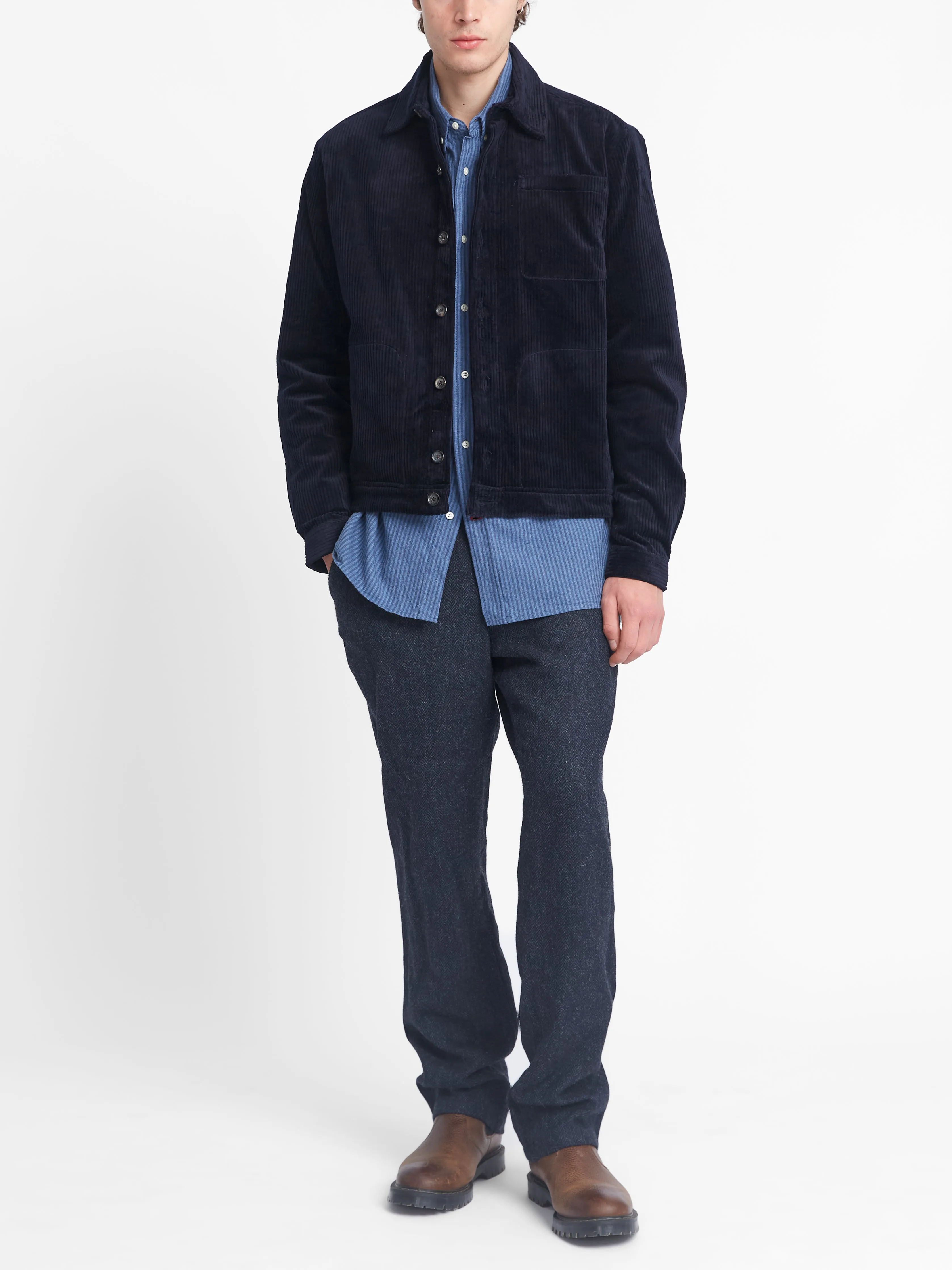 Milford Jacket Melrose Cord Navy