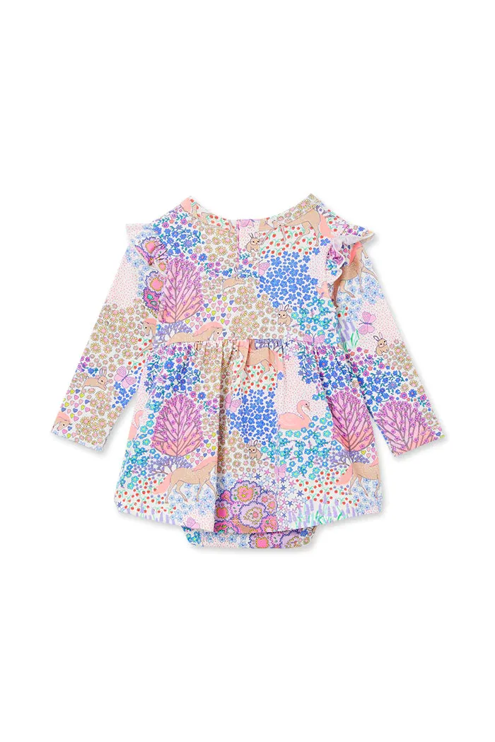 Milky - Patchwork Frill Baby Dress