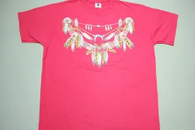 Native American Tribal Dream Catcher Feathered Universal Vintage 80's T-Shirt