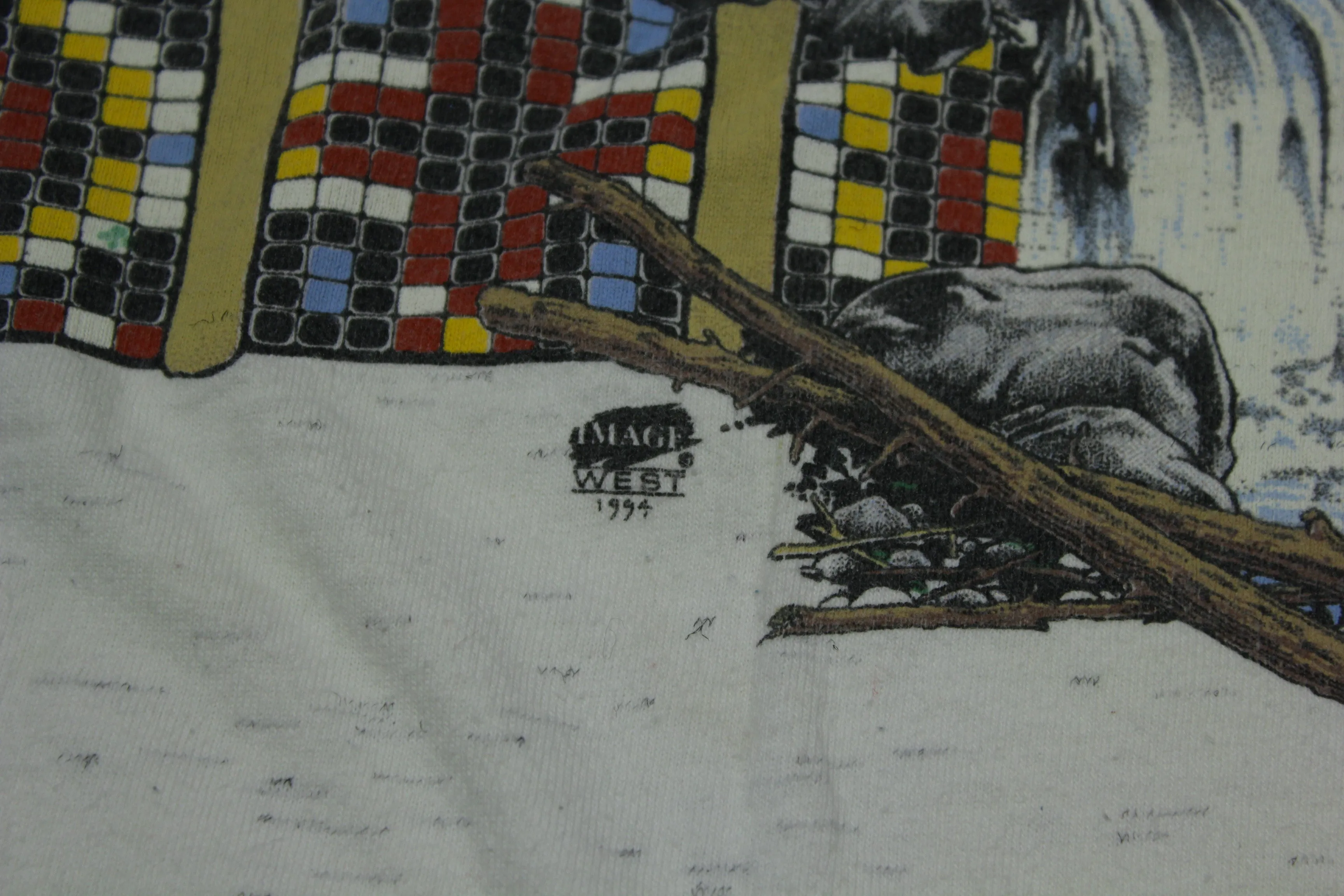 Oklahoma 1994 Image West Tribal Native American Vintage 90's Oneita USA Tourist T-Shirt