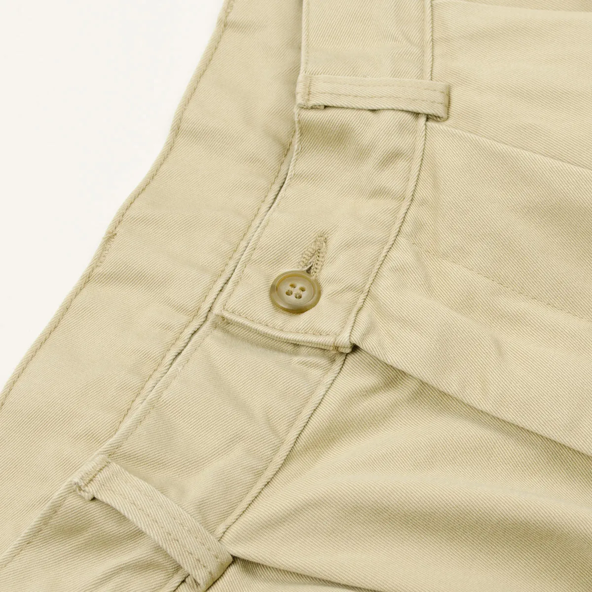 orSlow - Two Tuck Wide Trousers - Khaki