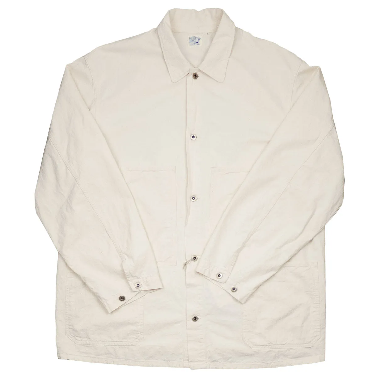 orSlow - Utility Coverall - Ecru Original Napped Twill