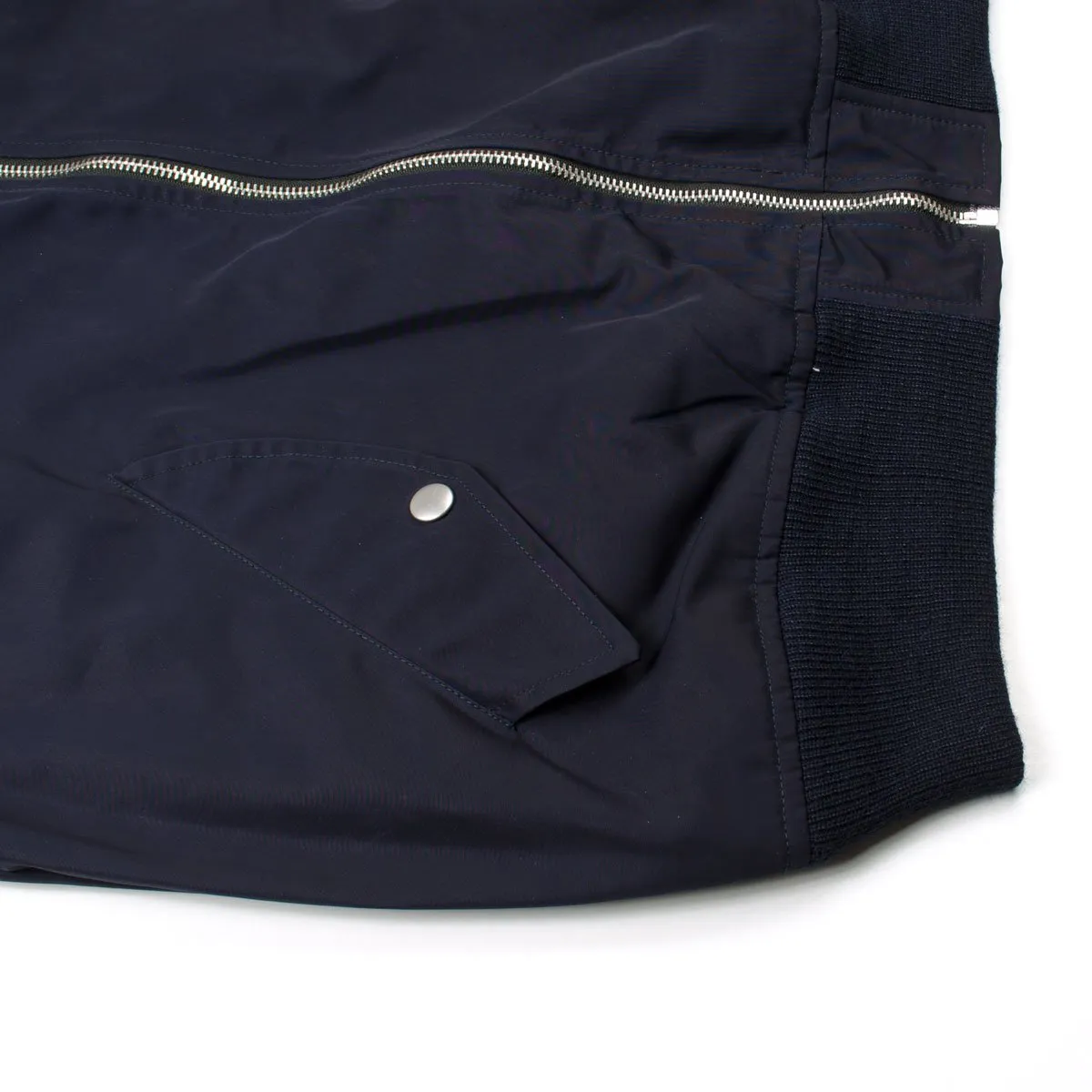 Our Legacy - Tech Half Harrington Jacket - Navy Dense Nylon