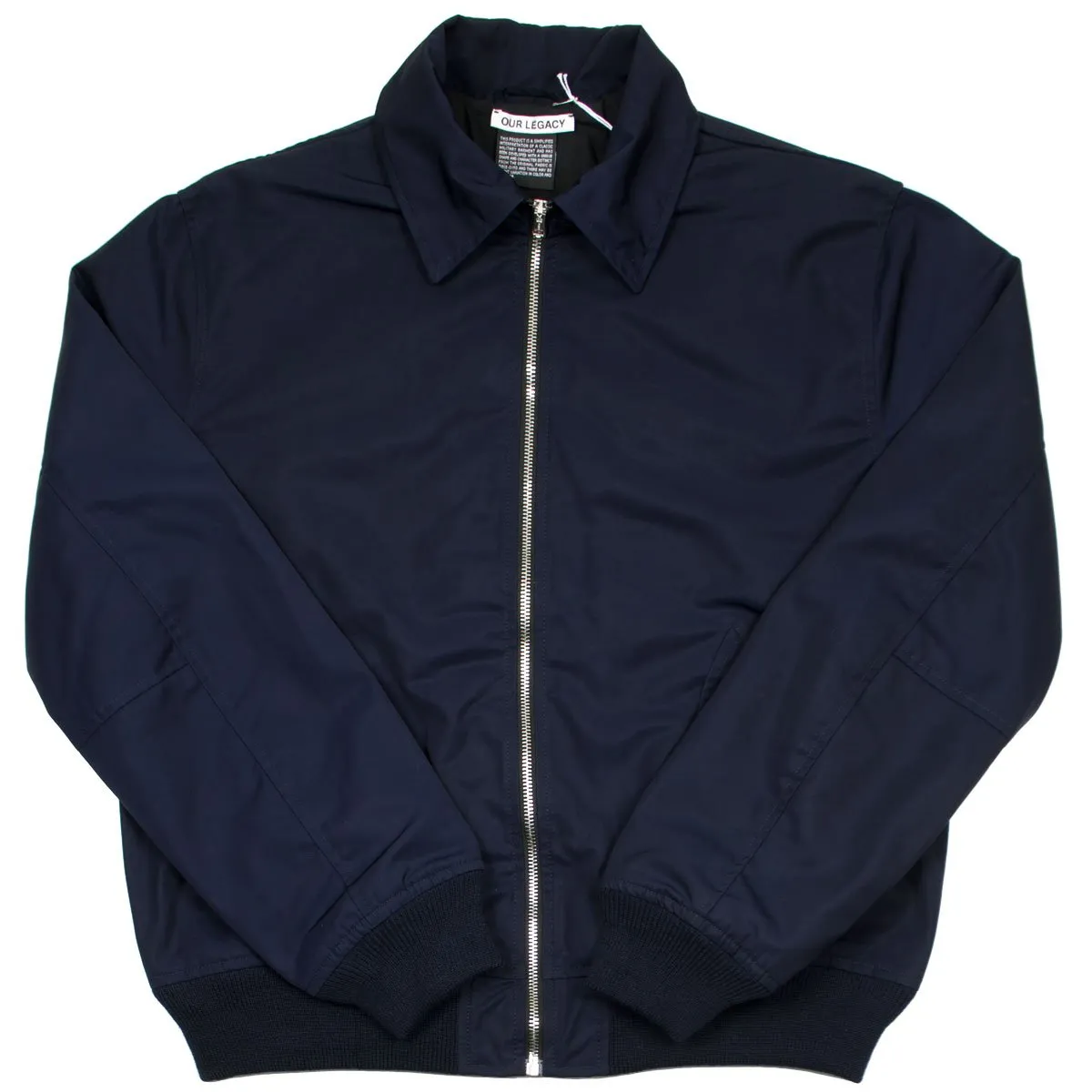 Our Legacy - Tech Half Harrington Jacket - Navy Dense Nylon