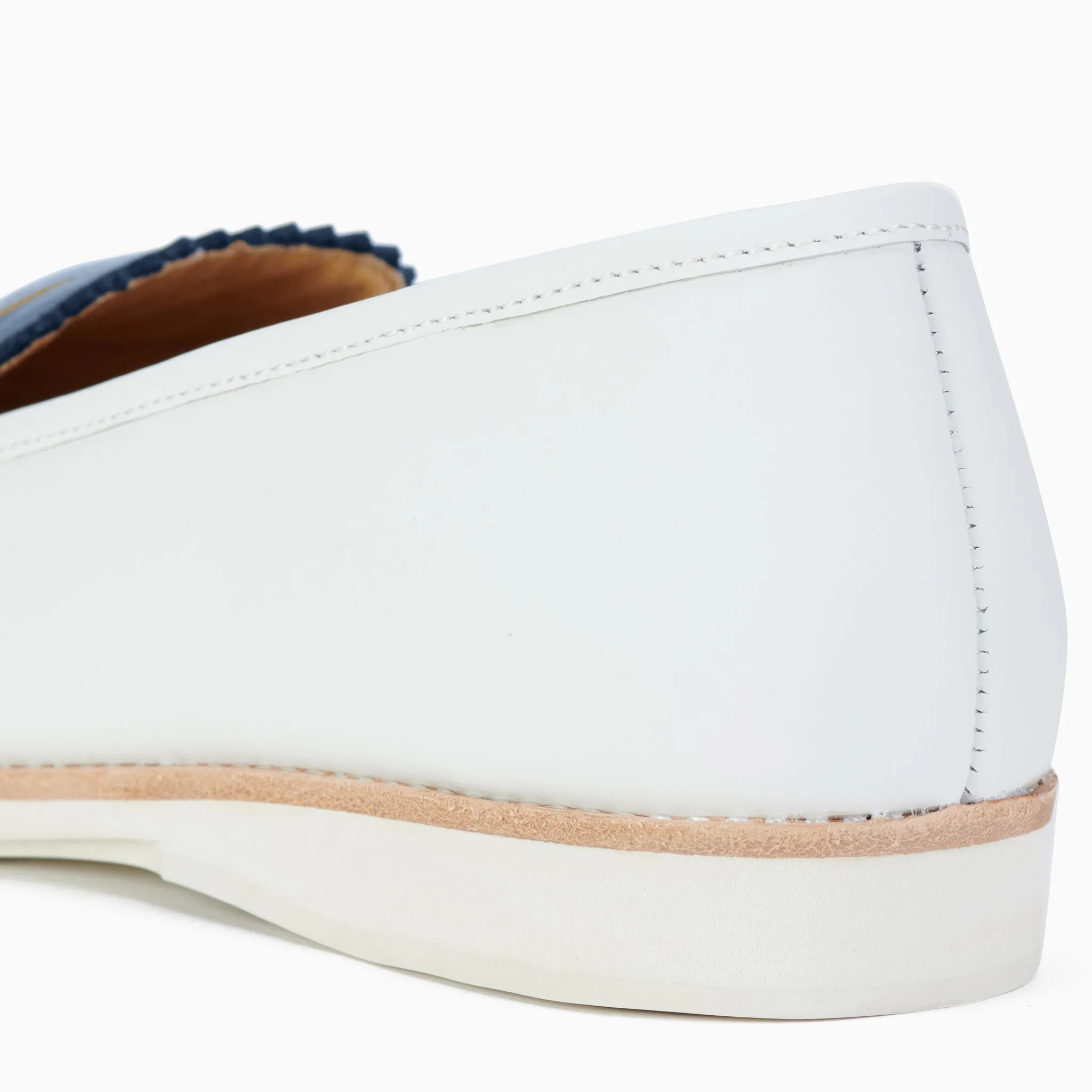 Penny Loafer Grey Burnish / White