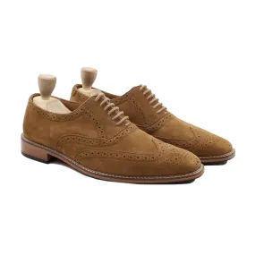 Ptuj - Men's Camel Kid Suede Oxford Shoe