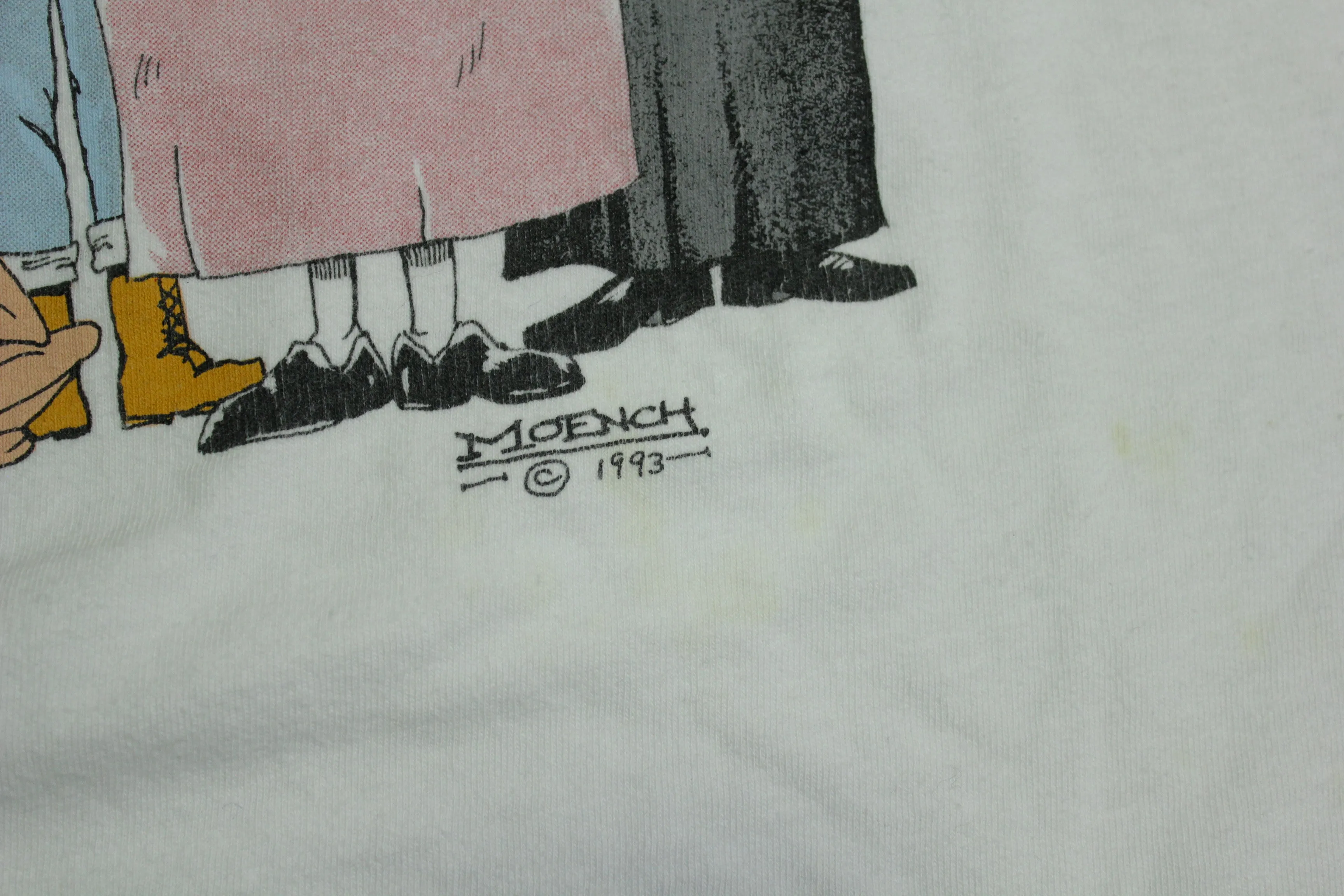 Safe Sects Amish Jewish Dali Lama Vintage Moench 1993 Single Stitch Oneita 90's T-Shirt