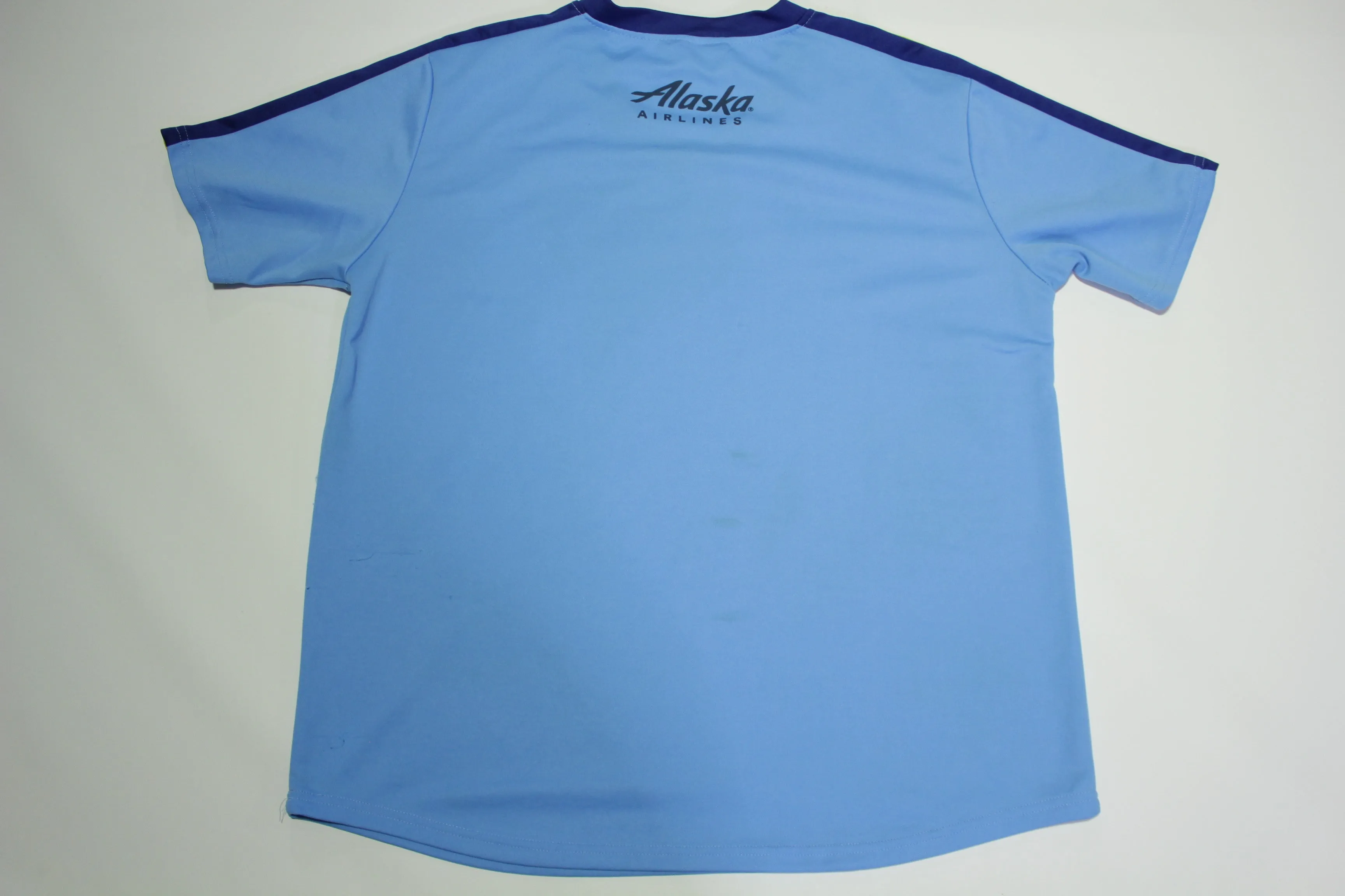 Seattle Mariners Throwback Alaska Airlines Baseball Polyester Jersey all