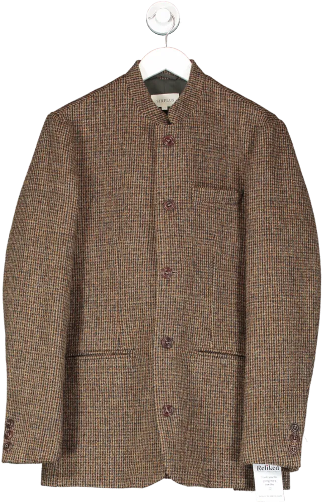 Sirplus Brown Harris Tweed Nehru Jacket UK 38" CHEST