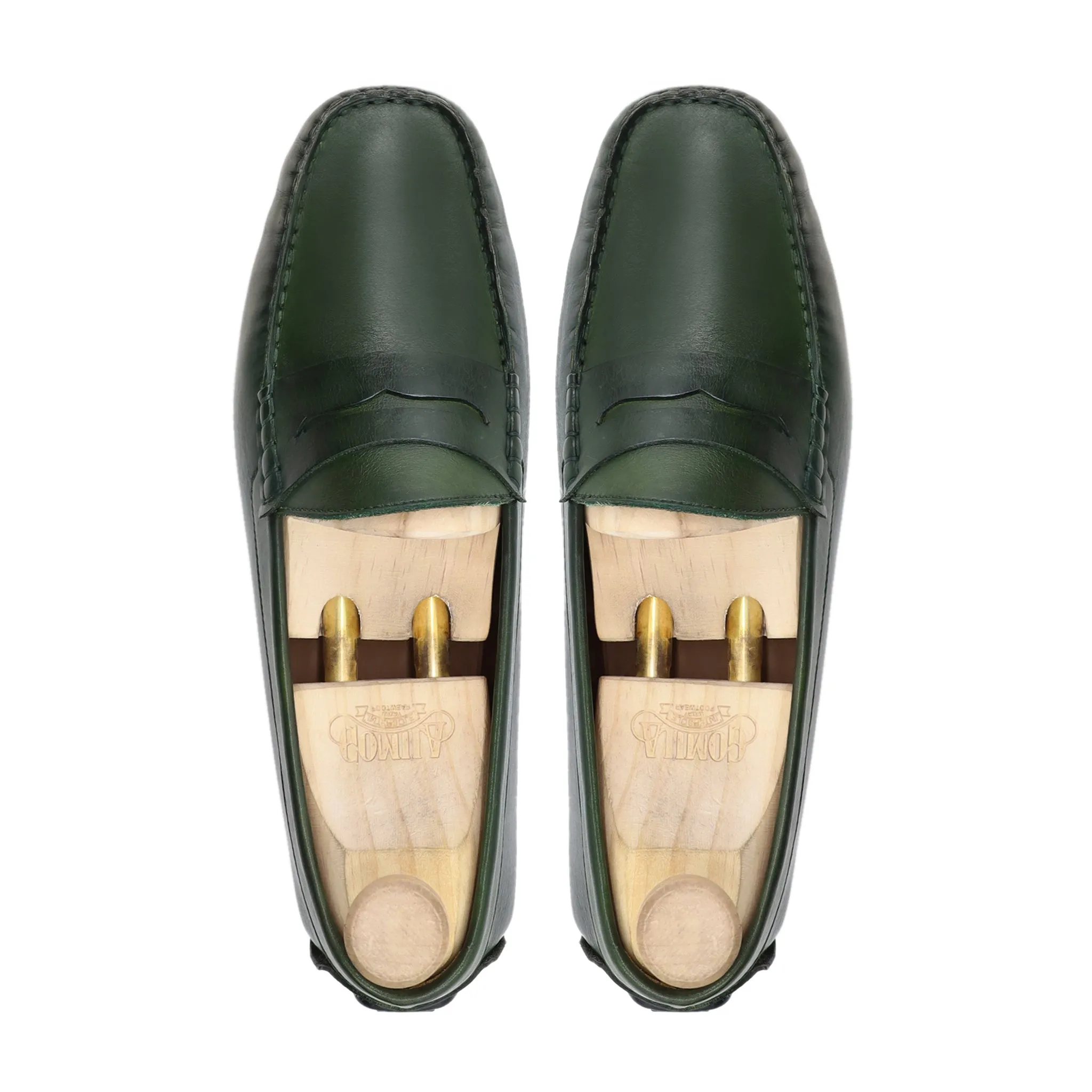 Tuscan - Men's Green Calf Leather Driver Shoe