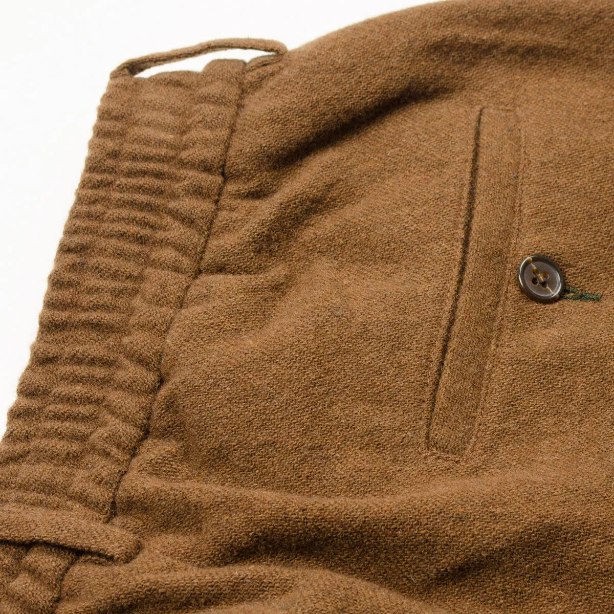 Universal Works - Oxford Pant Recycled Soft Wool - Cumin