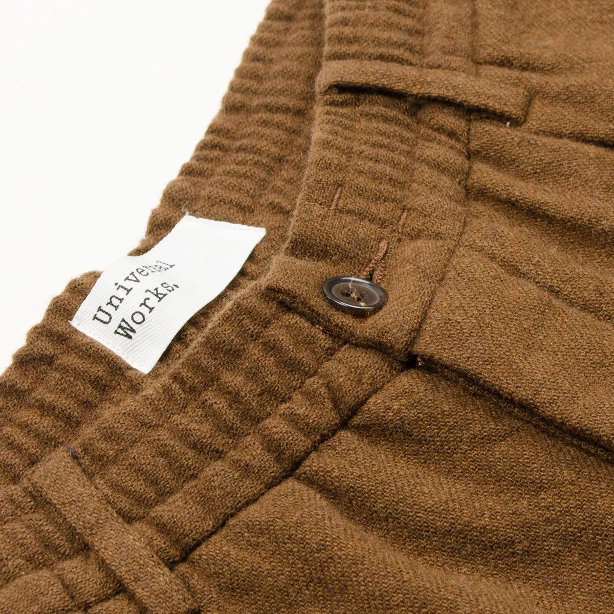 Universal Works - Oxford Pant Recycled Soft Wool - Cumin