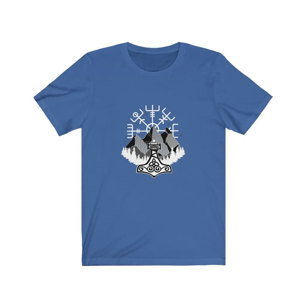 Vegvisir & Mjolnir T-Shirt