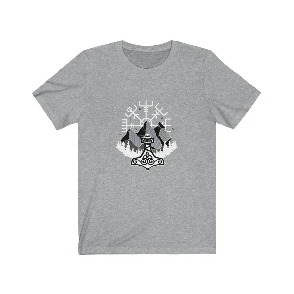 Vegvisir & Mjolnir T-Shirt