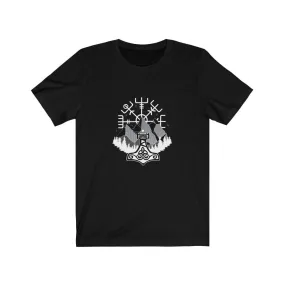 Vegvisir & Mjolnir T-Shirt