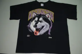 Washington Huskies Vintage 1992 Salem Sportswear Intense Mascots Big Head UW T-Shirt