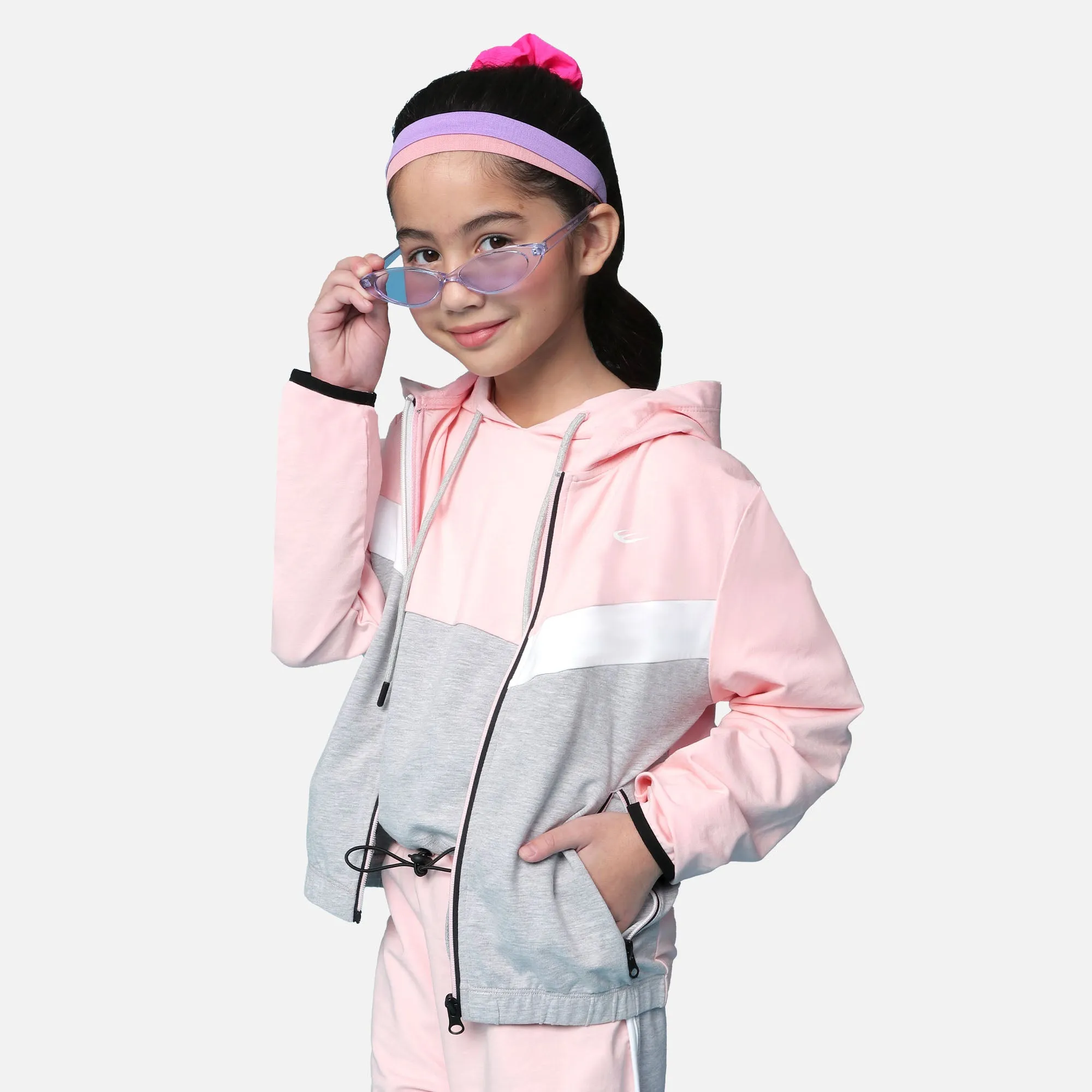 WB GIRLS COLOR BLOCK HOODIE